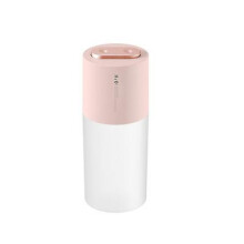 Double Spray Dual Jet Humidifier, 400ml 2200mAh Wireless Mini Car H2O Humidifier, 2 Spray Modes, With Warm Night Light
