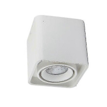 Faretto da soffitto regolabile, lampadina LED da 5W, luce bianca calda, angolo del fascio 24, alluminio, durata 50000 ore.