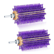 2 stuks mini-borstels voor vee, plastic verzorgingsset voor runderen, koeien, paarden en schapen, met borgmoer, lengte 13,6 cm