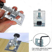 Lot de 8 pieds de nivellement réglables robustes, en acier laminé à froid zingué, pour établi, meubles, table et armoires.