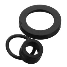 Beer Keg Seal Replacement Kit, 3 Pieces Black Rubber Beer Dispenser Gaskets, Compatible with Multiple Kegging Systems