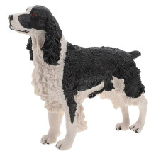 Realistische Spaniel-Hundefigur, aus Kunstharz, 6,35 cm (2,5 Zoll), für Zuhause, Büro, Gartendekoration und Sammlerstücke