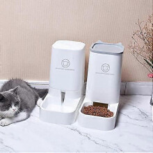 Automatyczny dozownik karmy dla zwierząt, plastikowy, pojemność 2,1 kg, 29*19*25 cm, automatyczne karmienie zwierząt domowych w pomieszczeniach