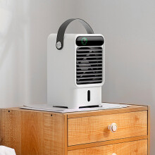Mini Air Conditioner Evaporative Air Cooler Fan, 3 Speed, 500ML Water Tank, Portable for Office Bedroom Living Room