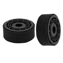 Ruote piroettanti, 2 pezzi, in plastica nera, compatibili con l'aspirapolvere robot iRobot Braava Jet M6.