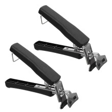 Prendedor de Tigela de Aço Inoxidável, Isolamento Térmico Anti-Queimaduras, Cor Preta, para Tigelas e Panelas Quentes do Forno