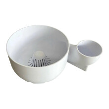 Laveuse à fruits et légumes essoreuse Hydro Bowl, 4 en 1 lavage égouttage service rangement, PLA, pour cuisine maison camping