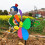 4er-Pack Tier-Windmühlen, bunte Outdoor-Gartendekoration,-04 4