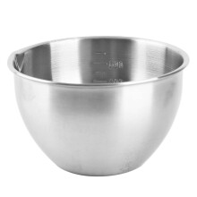 Mixing Bowl 304 Stainless Steel with Etched Metric and Imperial Measuring Marks, for Kitchen Baking, Serving, Food Storage and Prep
