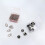 Small Clear Plastic Boxes with Square Hinged Lid, 20 Pack Mini Clear Plastic Containers for Beads Jewelry Pills Small Items 3