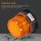 LED Amber Strobe Beacon Warning Lights, 2 Pack, DC 12-24V, Plastic, for Vehicles Industrial Emergency Use 1