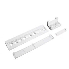 Kit de rails coulissants réglables pour réfrigérateur en polypropylène, compatible avec réfrigérateurs et congélateurs standards