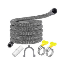Afvoerslang van 3 meter (10 ft) van flexibel PP, geschikt voor wasmachines, vaatwassers en airconditioners.