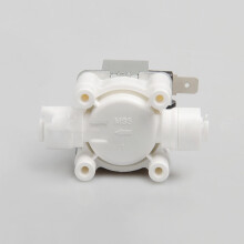 Elettrovalvola di ingresso 24V, elettrovalvola per acque reflue da 1/4" per filtri e depuratori d'acqua domestici, in plastica ecologica.