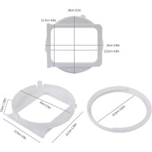 Adapter voor de afvoerslang van een draagbare airconditioner, diameter 6,29 inch, luchtdichte aansluiting, compatibel met Midea KY25