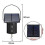 Solar Spinner Motor Hanging Metal Wind Rotary Powered Black 5