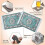 Tischuntersetzer-Set, 4er-Set, orientalisches Design, Stoff-Getränkematten mit Fransen 1