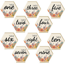 Set di numeri per tavoli da matrimonio in legno, lettere decorative per segnaposto, per uso interno ed esterno.