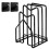 Chopping Board Rack with Adhesive Hooks, Metal Kitchen Organizer for Countertop, Black 1