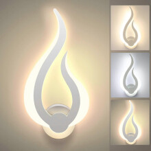 Spiral Flow Wall Lamp with Stepless Dimming and Three-Color Light for Balcony Bar Hotel