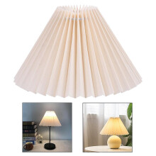 Lampshade Cloth Metal Frame Fanshaped 28cm Slant Height for Indoor Outdoor Light Fixtures