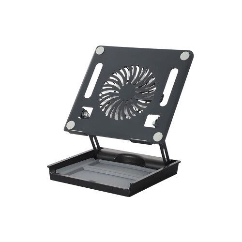 Magnetischer Computerständer inklusive Lüfter und-Schwarz