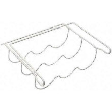 Porte-bouteilles pour réfrigérateur, capacité 4 bouteilles jusqu'à 2 L, métal peint antirouille, compatible avec la plupart des réfrigérateurs