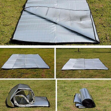 Isoliermatte aus Aluminium, Schaumstoff, Campingmatte, faltbare Zeltbodenmatte, Thermomatte, 2 m x 2 m