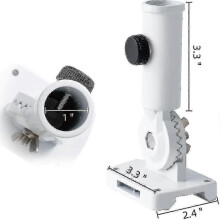 Flagpole Bracket, 13-Position Adjustable Angle Mount for 1 Inch Poles