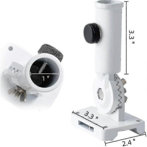 Flagpole Bracket, 13-Position Adjustable Angle Mount for 1 Inch Poles