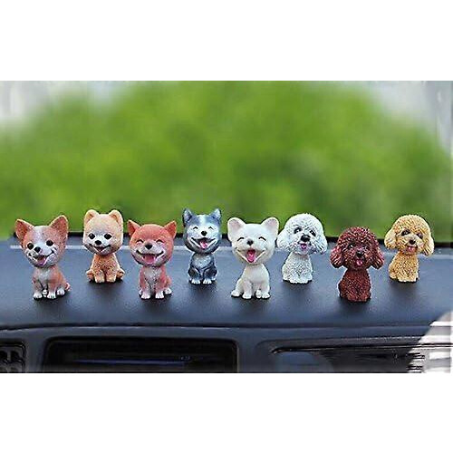 Nodding Dog Car Dashboard Decoration with Resin Flocking Technology 2