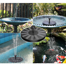 Solarbetriebene Springbrunnenpumpe mit 6 Düsen für kleine Teiche, schwimmende Solarpumpe