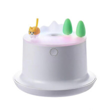 Baby Humidifier, 200ml Mini Portable Humidifier with LED Colorful Night Light, Two Spray Modes, Low Noise, Auto Shut Off, White