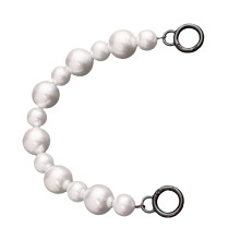 1Bag Strap Chain Zwart Met Parel, Voor DIY En Accessoires