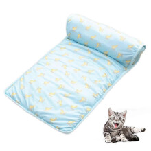 Tapis rafraîchissant pour animaux, coussin gel activé par pression antidérapant, 60 x 40 cm, motif fruits pour chiens et chats