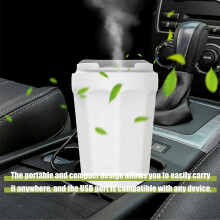 Car Humidifier, 260ml Portable Cool Mist Humidifier, Ultrasonic Quiet USB Mini Air Humidifier for Car