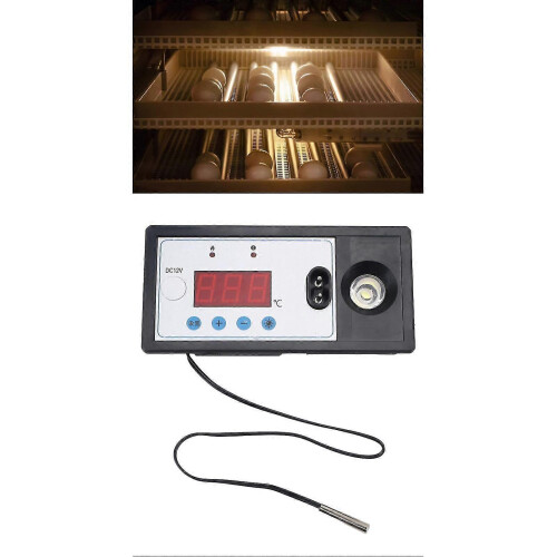 Egg Incubator Thermostat, 220V EU Plug, High Precise Sensor Temperature Controller With Egg Lighting Function 2