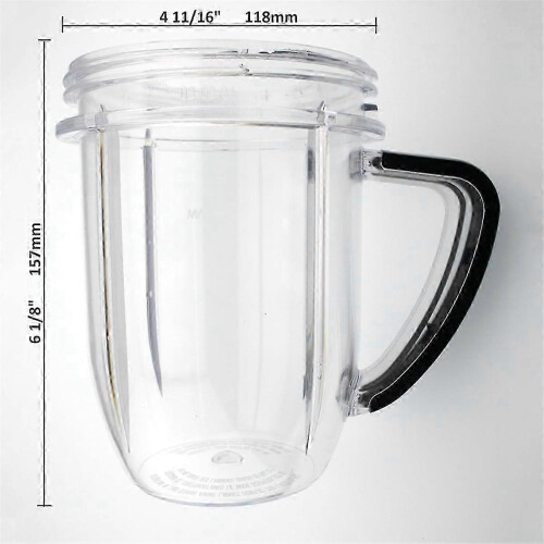 Replacement Cup Compatible with Nutribullet RX NB-301 Blender 30oz Durable Plastic Jar 1