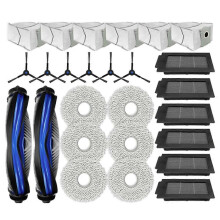 Vacuum Cleaner Replacement Parts Kit compatible with T50 OMNI T50 PRO OMNI, Including Main Roller Side Brush Hepa Filter Mop Cloth Dust Bag