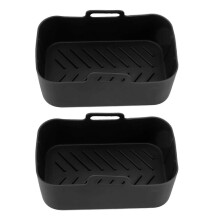 Panier en silicone compatible avec la friteuse Ninja DZ201 Foodi 8QT, antiadhésif, résistant aux hautes températures, lot de 2