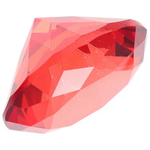 Dekorative Strasssteine, weiß, 6 x 6 x 3,5 cm, ideal für Zuhause, Hochzeiten und Geburtstage.