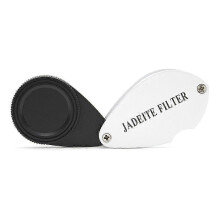 Lupa de joyero portátil Chelsea Filter, herramienta plegable de metal y fibra de vidrio para la identificación de piedras preciosas en gemología.