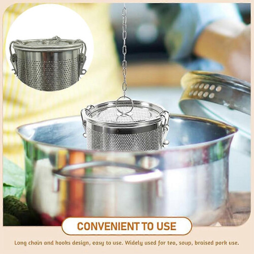 Fine Mesh Tea Strainer, Stainless Steel Reusable Seasoning Infuser with Adjustable Locking System 1
