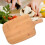 Date Wood Chopping Board with Handle for Pizza, Fruit and Bread, Hanging Design for Storage 5