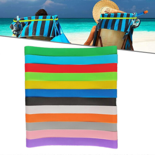 Strandtuchbänder für Stühle, dehnbare Clips für Liegestühle, Set mit 12 oder 24 Stück 1