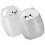 Cat Shaped Mini Trash Can with Lid, Silver Plastic for Home Office Desk 2
