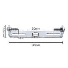 Staffa per lampadario da soffitto da 90 mm, 4 piastre metalliche con viti per lampadario da 95-115 mm