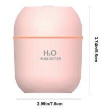 Portable Mini Humidifier, White Plastic 200ml Multi-mode Quiet Humidifier With Night Light For Bedroom Desk Car