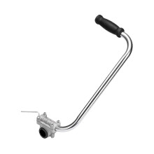 Impugnatura ergonomica per bordatore da giardino, regolabile da 15 pollici in lega di alluminio, per attrezzi da giardinaggio.