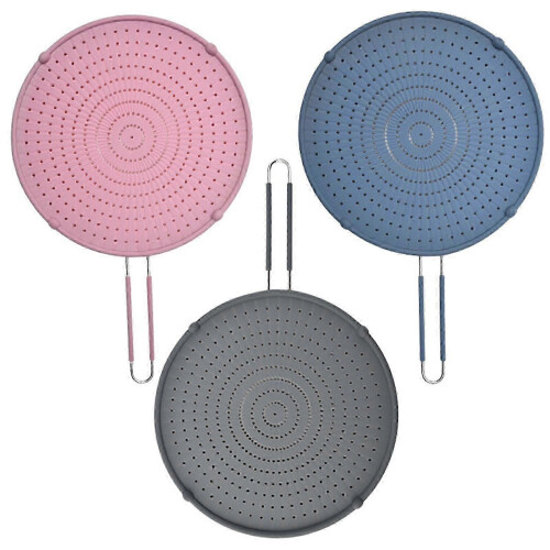 Protector antisalpicaduras de silicona para sartén de 13", antigrasa, resistente al calor. 1
